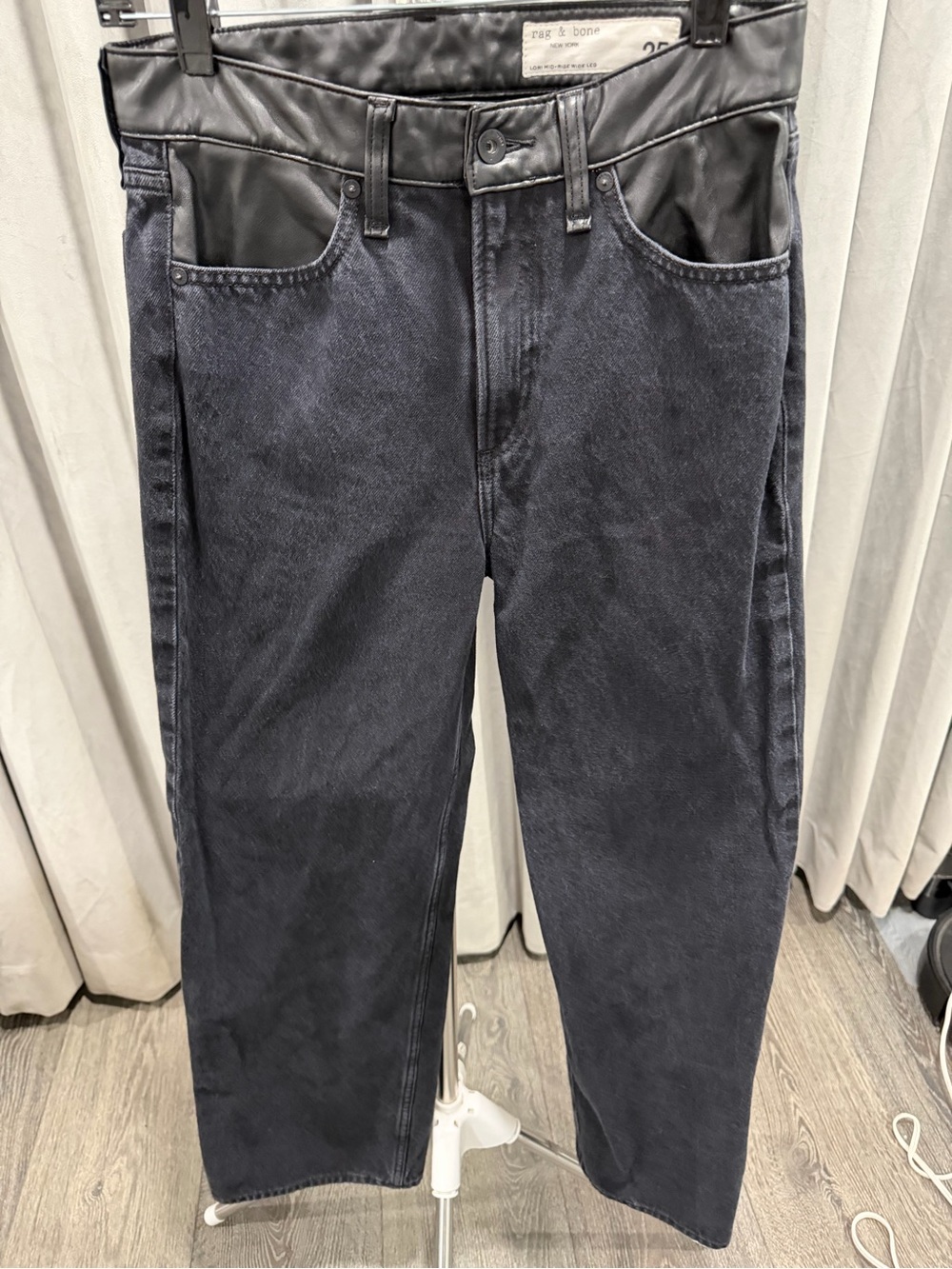 Rag & Bone Lori mid rise wide leg jeans